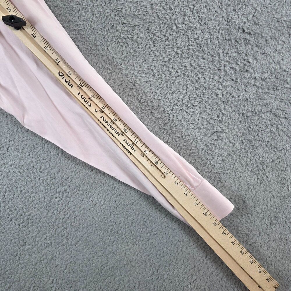 Eton Men's Pink Button Up Long Sleeve Dress Shirt Size 15 1/2 - Picture 9 of 10